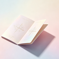 Emballage de tarot en papier écologique personnalisé, estampé à chaud, avec titre et nom de l'auteur, production clé en main de jeux de tarot, fichier artistique