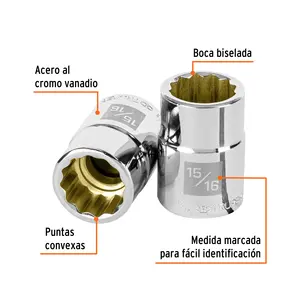 บ็อกซ์ 3 ชิ้น ขนาด 15/16 นิ้ว หัวบล็อก 12 จุด ขับเคลื่อน 3/4 นิ้ว ยี่ห้อ TRUPER - Product Image 2