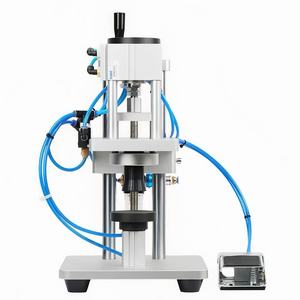 Yarı otomatik pnömatik masaüstü cam şişe boyun kap presleme makinesi dış kap mühürleme makinesi - Product Image 4