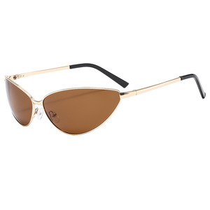 Gafas de Sol de Ojo de Gato de Diseño Y2K para Mujer, Nuevas 2024, Protección UV400, Gafas de Sol Metálicas para Hombre - Product Image 6