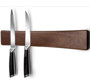 <span class=keywords><strong>Porte</strong></span>-<span class=keywords><strong>couteau</strong></span> magnétique en bois massif fait à la main pour mur - Product Image 1