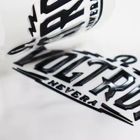 Patchs thermocollants en silicone, logo 3D, badge sportif en TPU, patch médaillon, étiquette de transfert thermique en TPU métallique doré pour T-shirt