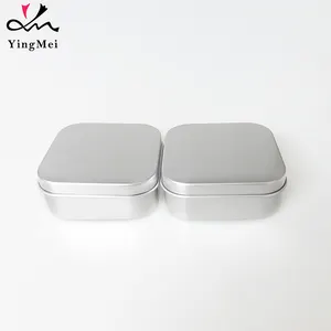 Petite boîte carrée en aluminium Boîte d'emballage de savon Boîte d'emballage en aluminium rectangulaire pour savon