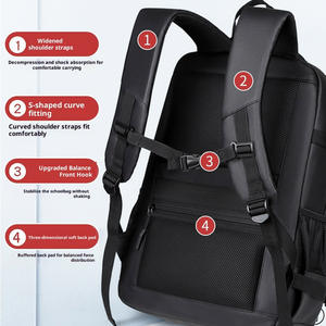 Mochila de lujo con logotipo personalizado de negocios, impermeable, para hombres, Escuela Universitaria, estudiante, viaje, portátil, mochilas, bolsas, mochila para hombres - Product Image 5