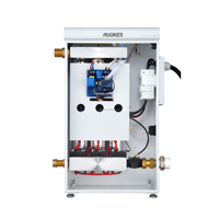 Cheminée électrique 36KW, 26 marron, température réglable, télécommande, affichage LED, flamme multicolore, usage domestique