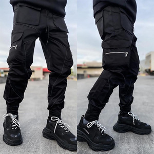 Ohsisa 2025 Printemps Nouveau Design <span class=keywords><strong>Homme</strong></span> Salopette <span class=keywords><strong>Pantalon</strong></span> <span class=keywords><strong>de</strong></span> <span class=keywords><strong>Jogging</strong></span> Sport Décontracté Ample Populaire Coupe Slim - Product Image 3