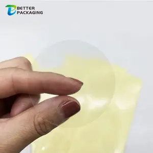 Großhandel Kreis Strong Adhesive Transparent Seal Aufkleber Clear Blank Round Label Benutzer definiert Alle Arten Größe Form Etikett für Box Seal