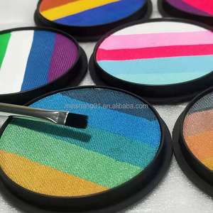 Pintura Facial Rainbow Split Cake 20g, Activada por Agua, Delineador <span class=keywords><strong>de</strong></span> Ojos Neón UV, Arte Corporal, <span class=keywords><strong>Halloween</strong></span>, Cosplay, Festivales, No Tóxica, Venta al por Mayor, OEM - Product Image 5