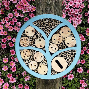 SDIH008 luxe extérieur jardin décoratif en bois multi-habitat <span class=keywords><strong>insecte</strong></span> <span class=keywords><strong>maison</strong></span> <span class=keywords><strong>maison</strong></span> pour animaux de compagnie pour abeilles papillons coléoptères arbre vie - Product Image 1