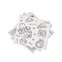 Papier sulfurisé personnalisé résistant à l'huile pour gâteaux, pains, pâtisseries, desserts, tiramisu et emballage alimentaire