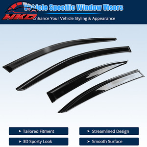 Viseras para Ventanas de Lexus IS250 IS350 06-13 y 08-14 IS F, Protector Solar y de Lluvia Acrílico, 4 Piezas - Product Image 2