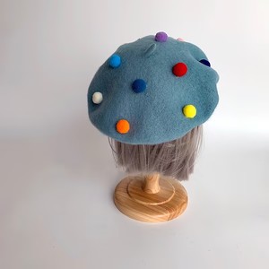 Bérets en Gros Couleurs Bonbon Personnalisables – Bérets d'Hiver en Laine avec Petite Boule en Peluche Douce pour Enfants - Product Image 3