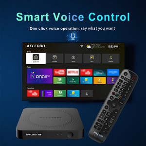 ACECONN Sword Pro+ Android 11 4K para TV Box 2GB 16GB WiFi Dual BT HDR10+ Control Remoto por <span class=keywords><strong>Voz</strong></span> con Retroiluminación y Función Buscar RCU - Product Image 4
