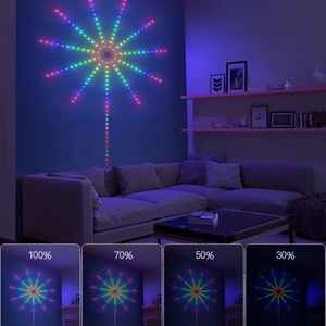 ไฟ LED RGB แบบขายส่ง ควบคุมผ่านแอพ/รีโมท ซิงค์เพลงได้ แสงไฟแบบไหลเหมือนดอกไม้ไฟ แรงดัน 5V สำหรับตกแต่ง - Product Image 5