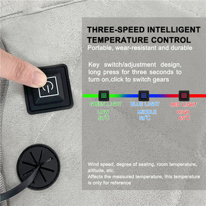 Mydays ngoài trời Tùy Chỉnh mềm <span class=keywords><strong>Fleece</strong></span> dễ dàng mang theo có thể gập lại 5V USB Nhiệt độ có thể điều chỉnh nước nóng ghế đệm với phần còn lại trở lại - Product Image 5