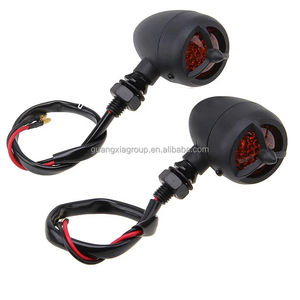 GXKSAT 2 uds señales de giro cromadas para motocicleta Warplane hélice <span class=keywords><strong>Victory</strong></span> Hammer 8-Ball Turning Light Winker - Product Image 1