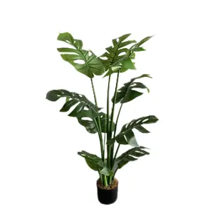 Artificial Tree Pot Ground Turtle Back Leaves False Tree Bonsai Decoration Green Plant Combination Wholesale