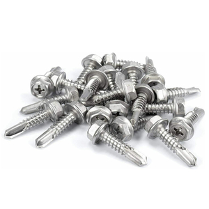Stainless Steel 410 Sheet Metal Phillips Hex Head Stainless Steel Self Drilling <b>Screws</b> - Product Image 2