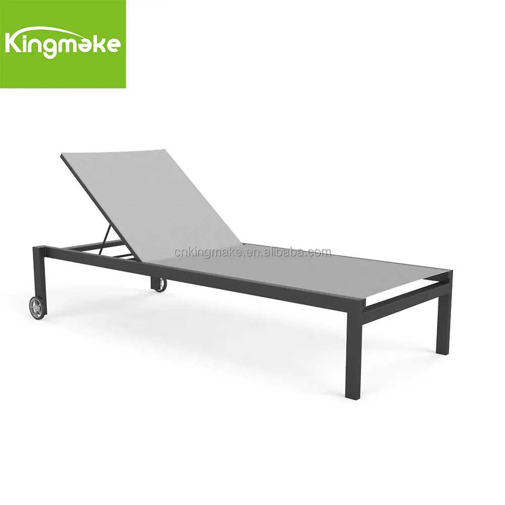 Chaise longue da esterno in alluminio all'ingrosso Chaises De Jardin Ledge Lounger per piscina