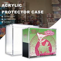 Boîte de rangement en acrylique résistante aux chocs pour Pokémon Elite Trainer Box, étui de protection magnétique pour booster box ETB, présentoir TCG