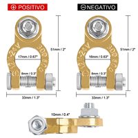 Terminal de Tornillo Universal de Latón EL 12-24V para Uso Automotriz