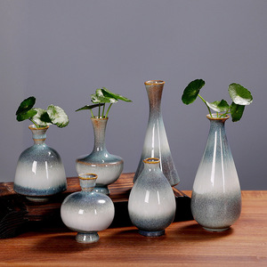 Nouveau style moderne en marbre <span class=keywords><strong>de</strong></span> luxe floreros Chine <span class=keywords><strong>Poterie</strong></span> Mini Petits Vases À Fleurs Vase En Céramique <span class=keywords><strong>De</strong></span> Style Rétro Chinois Traditionnel - Product Image 2