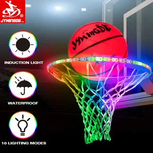 点亮45 LED篮球圈灯灯户外防水LED条篮篮框，用于夜间射击