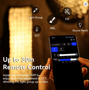 Ulanzi VL-120BI VL-120C Luce Video COB 120W con Attacco V-Mount, Materiale ABS, Controllo Wireless, 2700K-65000K, per Produzioni Cinematografiche Brevi - Product Image 4