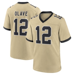 Camiseta de Fútbol Americano al por Mayor Bordada de los New Orleans Saints de Chris Olave # 41 Alvin Kamara # Uniforme de Fútbol Americano Número 6 de Tyler Shough - Product Image 5