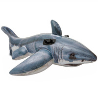 Bouée de natation gonflable pour enfants en forme de requin réaliste, en PVC écologique, pour jeux aquatiques et baignades