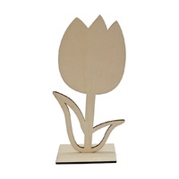 Fleur en bois découpée au Laser, assemblage de fleurs en bois, décorations d'arbre de noël pour enfants, peinture DIY