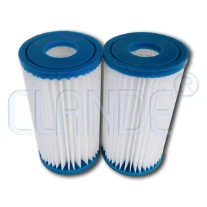 5 Mikron 4CH-935 PWW35L FC-0710 Spa-Pool-Wasserfilter-Kartusche mit Polyester-PE-Papierfilter