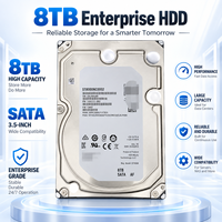 Disque dur NAS d'entreprise Seagate ST8000NC0002 8 To, 3,5 pouces, SATA 6 Gbit/s, 7200 tr/min, 256 Mo de cache
