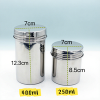 Accessoires de cuisine Tamis à matcha Boîte à thé en acier inoxydable avec couvercle pour thé en poudre et café