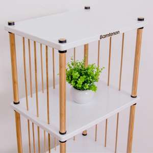 Estantería giratoria para niños de madera de bambú en sala de estar jardín de infantes - Product Image 5