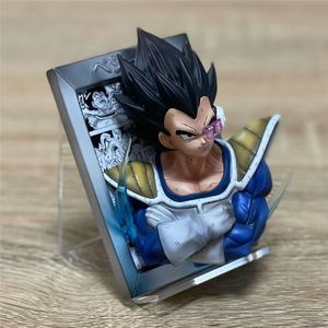 Adorno de marco de fotos 3D hecho a mano PVC Anime Dragon Balls Z Vegeta Son Goku figuras de acción para pegatina de refrigerador - Product Image 5