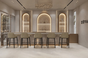 Minimalist Jewelry Boutique Interior Design & Fitout | Custom Showcase Counter Display Fixture | Luxury Shopfitting Renovation - Product Image 5