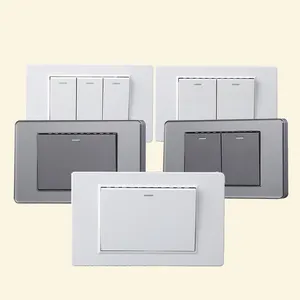 Interrupteur américain 2gang1way/2way 220V bouton-poussoir électrique mural American Standard maison interrupteurs et prises de courant