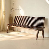 Silla de Descanso Moderna de Madera Maciza para Dormitorio, Banco Plegable Resistente, Silencioso, Informal, para Cambiar Zapatos, Taburete para Comedor y Sala de Estar