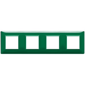 Cache-interrupteur mural 4 modules vert émeraude 34x8x0.9cm 8M Plate - Product Image 1