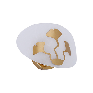 Inno Casa PW24010 Modern Wall <b>Lamp</b> with E12/E14 Acrylic <b>Shade</b> Gold Metal White 3000K Warm Light CRI 90 for Living Room - Product Image 2