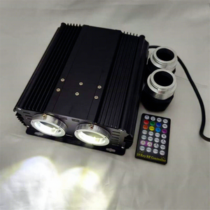 Lumière à fibres optiques étoile scintillante RGBW 2 têtes 45W pour cinéma, théâtre, plafond ciel étoilé, ambiance romantique, chambre à coucher, ciel étoilé - Product Image 1