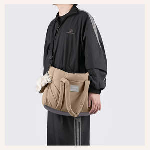 Bolso de transporte transpirable de malla para perros 2 en 1, bandolera portátil con asa frontal para cachorros, gatos y gatitos pequeños - Product Image 6