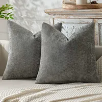 DaiRui Housses de coussin luxueuses décoratives nordiques en chenille douce