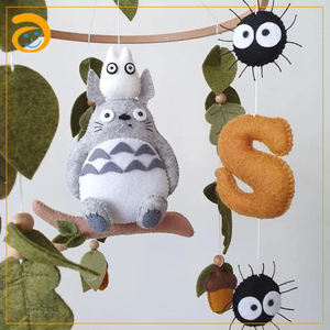 Móvil de Fieltro con Forma de <span class=keywords><strong>Chinchilla</strong></span> de Hayao Miyazaki, Móvil para Cuna de Bebé, Móvil Musical Hecho a Mano para Bebé - Product Image 6