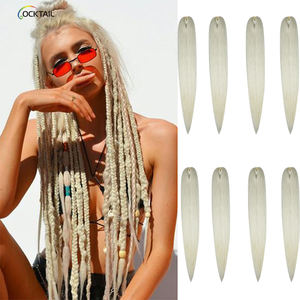 <span class=keywords><strong>Capelli</strong></span> per Trecce in Fibra di Banana Senza Prodotti Chimici, Colore 613, Kanekalon Pre-Stirato per Facile Intrecciatura, Estensioni per Trecce Twist - Product Image 1