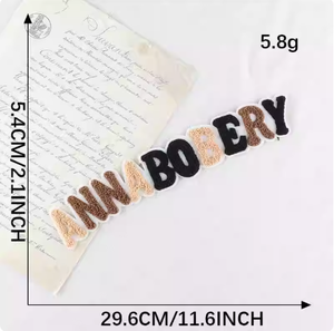 Etiquetas de Tela con Letras Inglesas, Tejidas, en Relieve 3D, Cortadas con Láser, en Rollo, para Toallas, Gorras y Bolsos, Venta Directa - Product Image 5