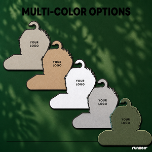 Cintre en carton découpé en forme de personnage certifié FSC pour vêtements de poupées pour enfants, présentoir de vente au détail, vente en gros, direct usine - Product Image 3