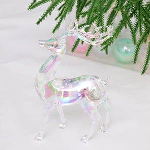Décoration de Noël d'intérieur : Cerf transparent en cristal pour sublimation - Product Image 1