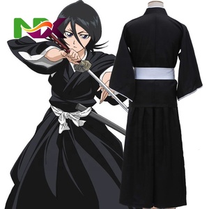 Shinigami / Bleach Rukiya Vêtements COS Vêtements <span class=keywords><strong>Kimono</strong></span> <span class=keywords><strong>japonais</strong></span> Costumes de filles Costume d'anime Bleach <span class=keywords><strong>Cosplay</strong></span> - Product Image 3